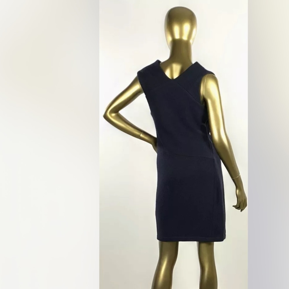 All Saints Boiled Wool Cowl Neck Dress Sz 6 - Picture 2 of 9